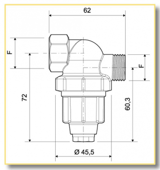 Preview: Arag high pressure filter made of brass 40 liter