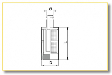 Preview: Arag Suction filter for detergent with counter weight