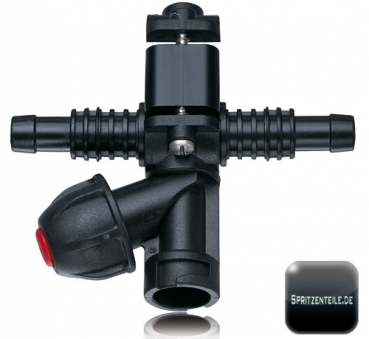 Lechler nozzle holder with a double hose connection