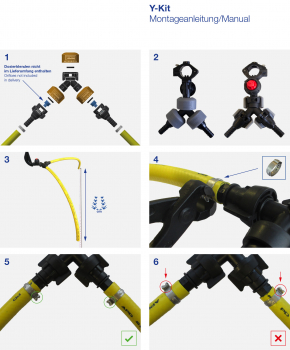Preview: Lechler Y-Kit for Dropleg assembly