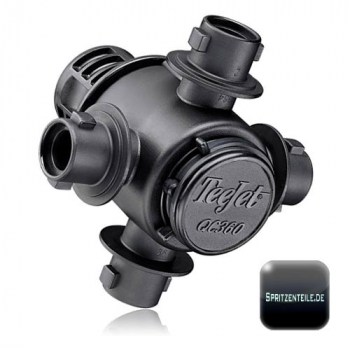 TeeJet Nozzle Body with 4 outlets and CAM-LOC Adapter