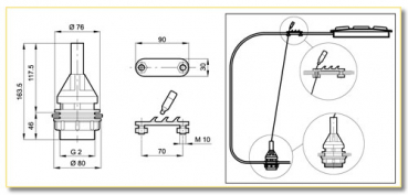 Preview: Arag bottom valve with cable control