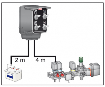 Preview: Connection schematic switch box to valve