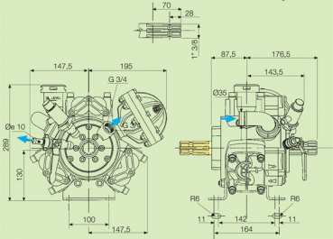 Preview: Comet high pressure pump APS 71 with gasoline engine