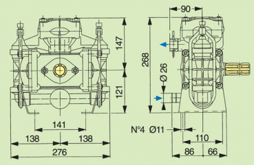 Preview: Comet Piston diaphragm pump BP 60 K - 20 bar