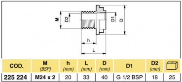 Preview: Arag Agitator connection M24x2
