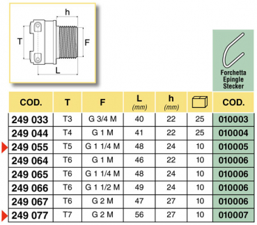 Preview: Arag Pull over hose with external thread