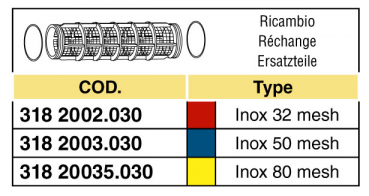 Preview: Arag filter insert for suction filter serie 313