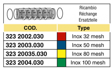 Preview: Arag filter inlay for pressure filters serie 322-324