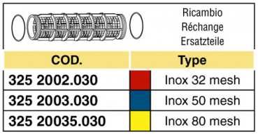 Preview: Arag filter insert for pressure filters serie 345 + 3452