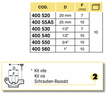 Preview: Arag Nozzle holder facile with hinge clamp 4005
