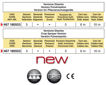 Preview: Arag Bravo180S for crop sprayer - hydraulic control