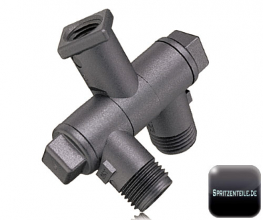 TeeJet Double Swivel Nozzle Body made of Nylon