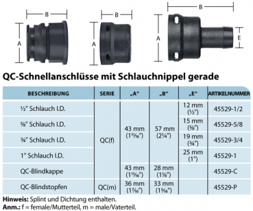 Preview: TeeJet Quick Connect Plug up to 20 bar