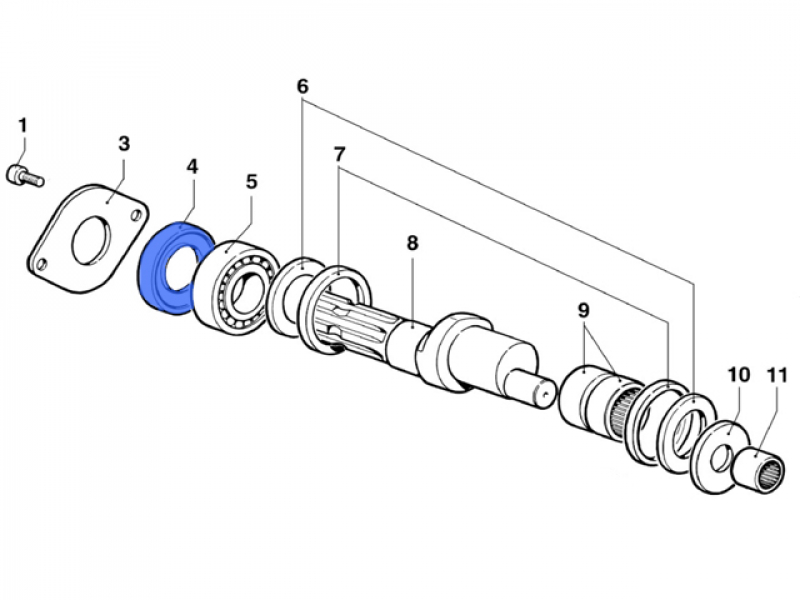 Oil seal spare parts for BP 105 - 125