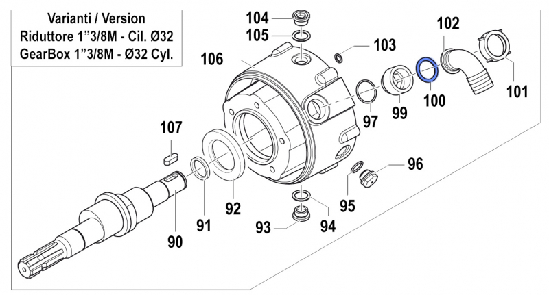 Dichtung 1209000400 für Comet Pumpen APS 101-121
