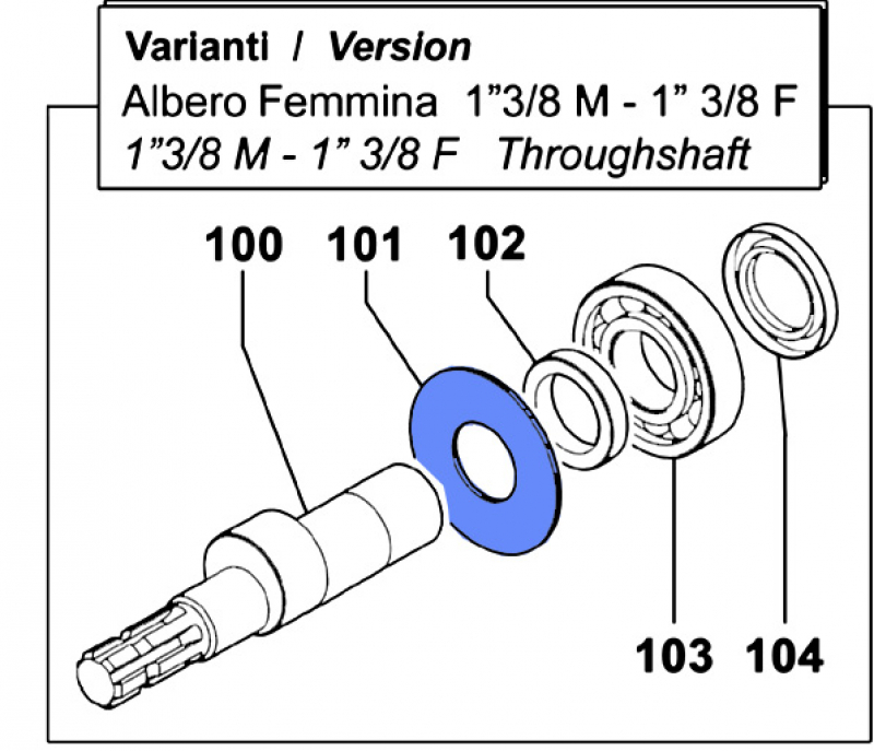 Connecting Rod Washer 2813007800 for Comet Pumps IDS 1501-1701-2001