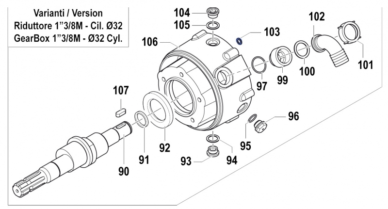 Washer 2811005900 for Comet Pumps APS 101-121