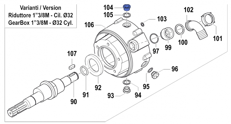 Stopfen 3200000100 für Comet Pumpen APS 101-121