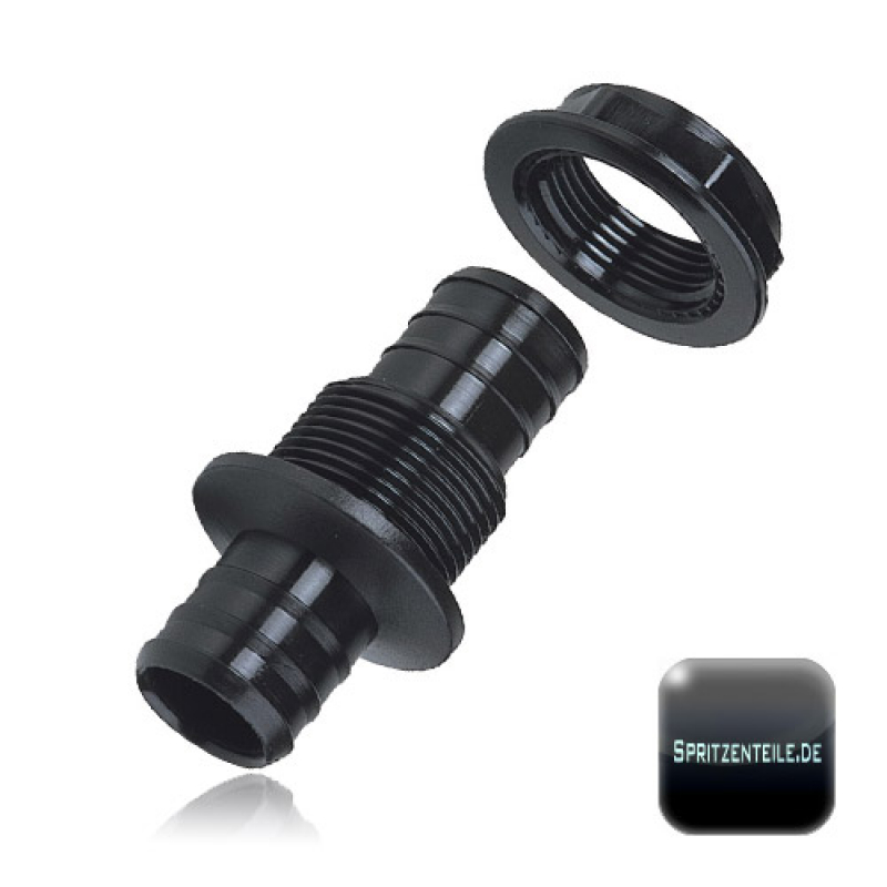 Arag One-piece bulkhead hose tail with lock ring