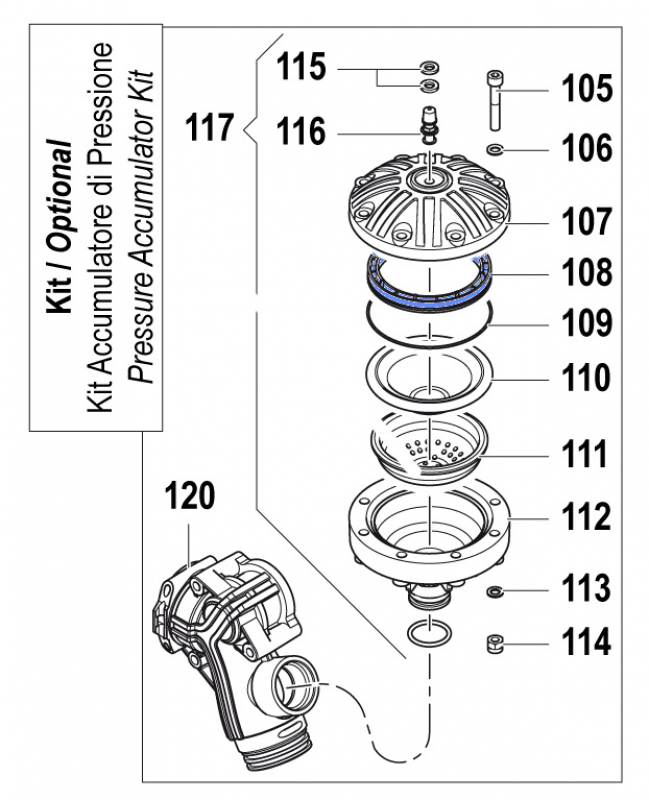 Spacer 0460005000 for Comet Pump BPS 300