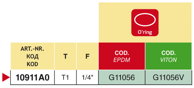 Arag Fitting T1 for manometer filter series 330
