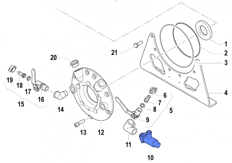 Sicherheitsventil 1219004100 für Comet Pumpen APS 141-166