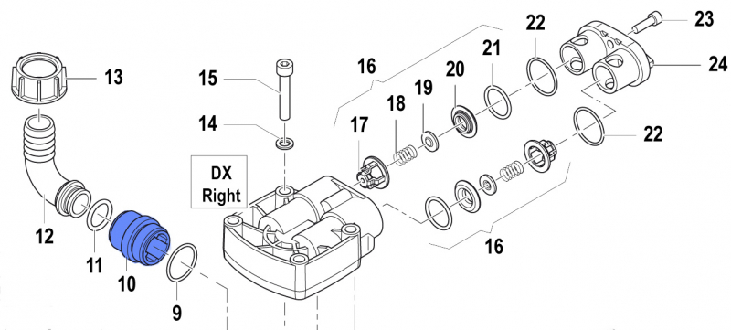 Nipple 2000010000 for Comet Pumps APS 31-41