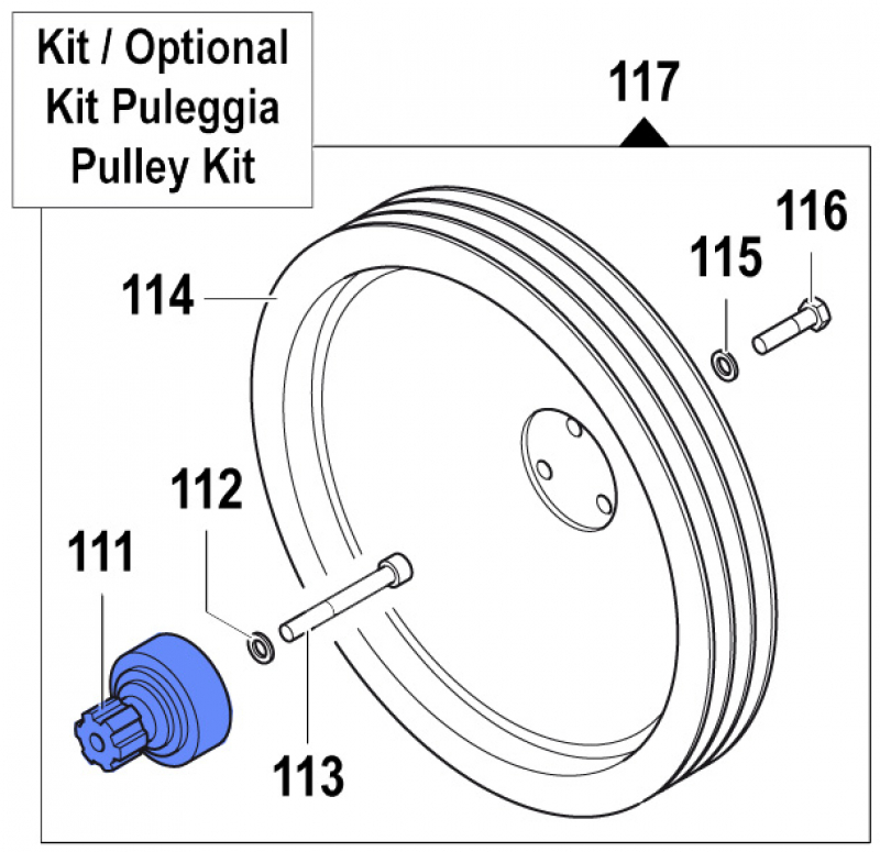 Flange 1009004400 for Comet Pumps APS 101-121