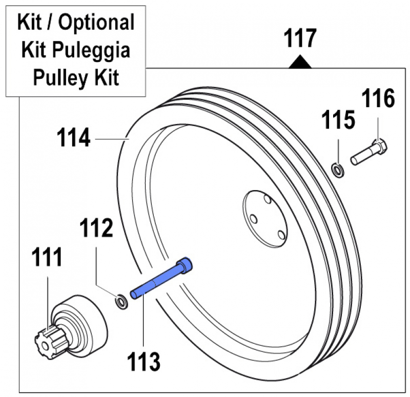 Screw 3609014200 for Comet Pumps APS 101-121