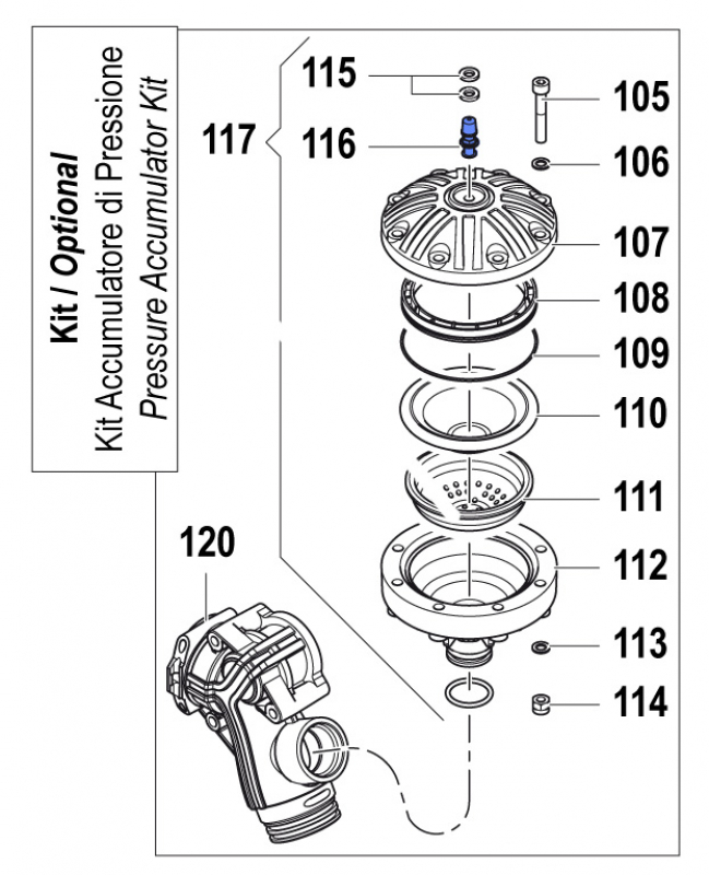 Air Valve 3610000300 for Comet Pump BPS 300