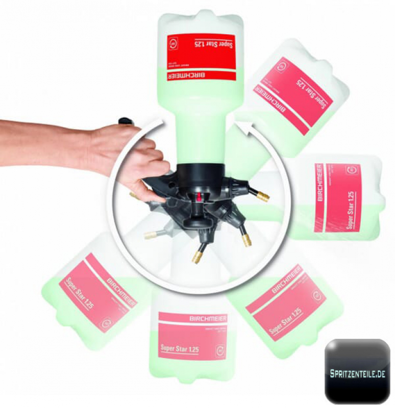 Spraying in all directions