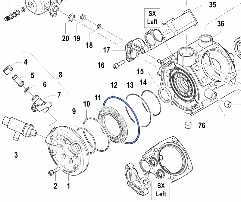 O-Ring 1210034900 for Comet Pumps APS 51-61-71