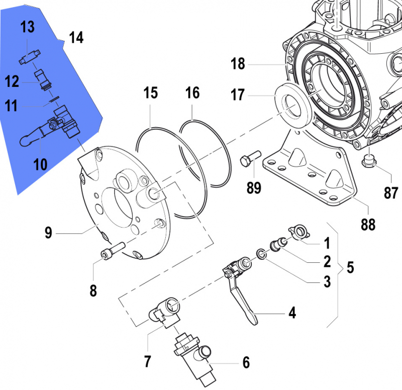 Tap 1214001700 for Comet Pumps APS 101-121