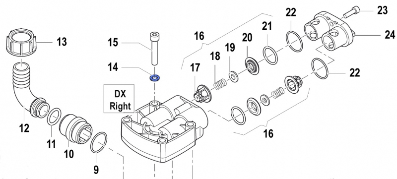 Washer 2811000400 for Comet Pumps APS 31-41