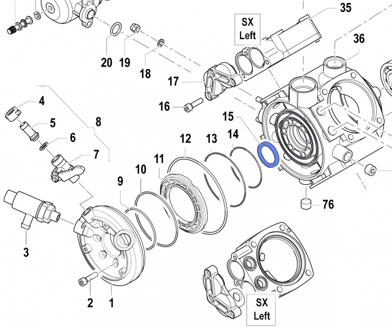 Oil Seal 0019008300 for Comet Pump APS 96