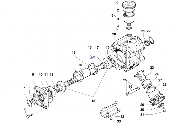 Key 1602001800 for Comet Pumps BP 151-171 K