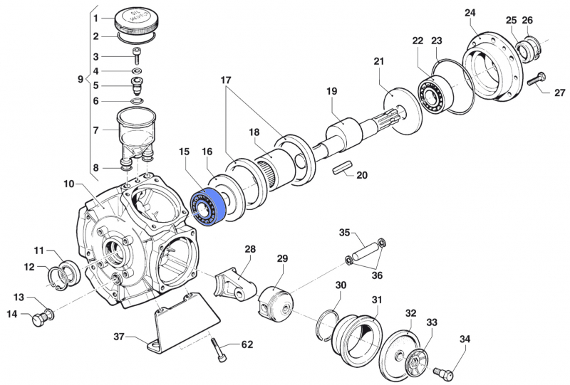 Ball Bearing 0438001200 for Comet Pump BP 205 K