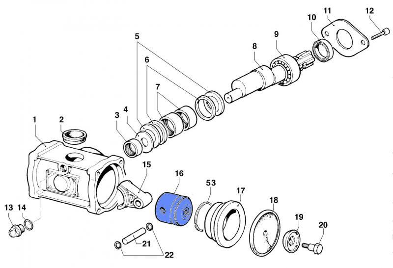 Piston 2409009600 for Comet BP 60 K