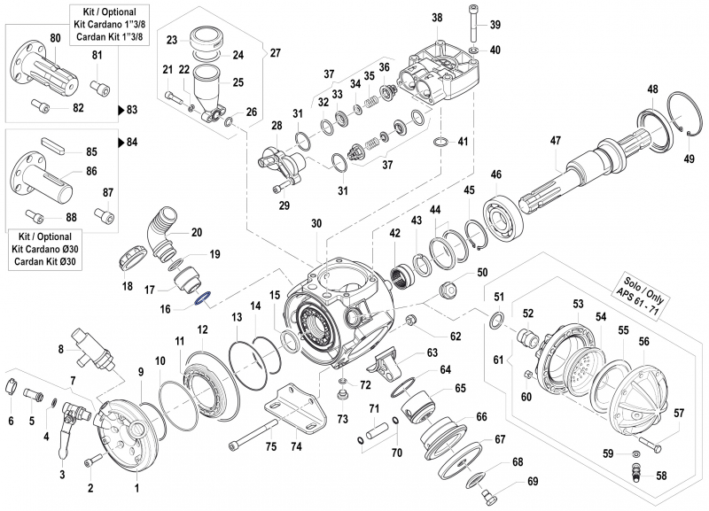 O-Ring 1210017300 für Comet Pumpen APS 51-61-71