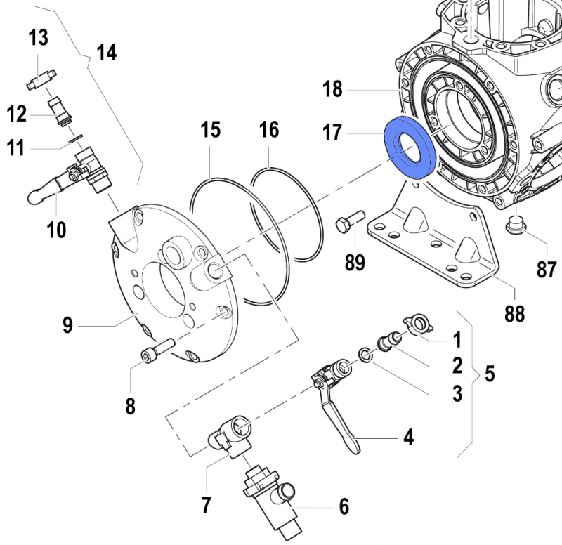Oil Seal 0019008700 for Comet Pumps APS 101-121