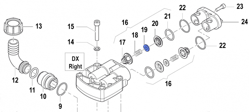 Ventil 3604000700 für Comet Pumpen APS 31-41