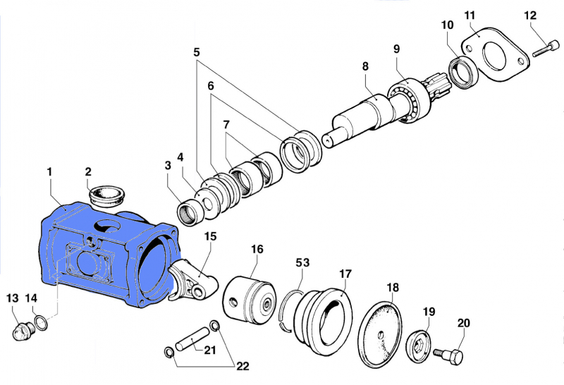 Comet Pump crankcase BP 60 K