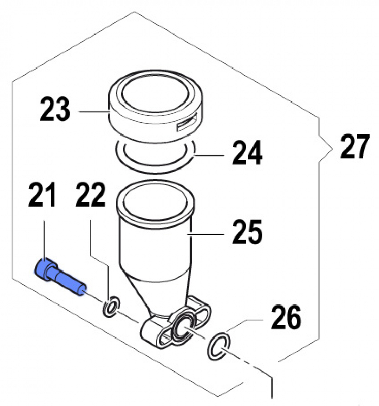 Screw 3609021300 for Comet Pumps APS 51-61-71