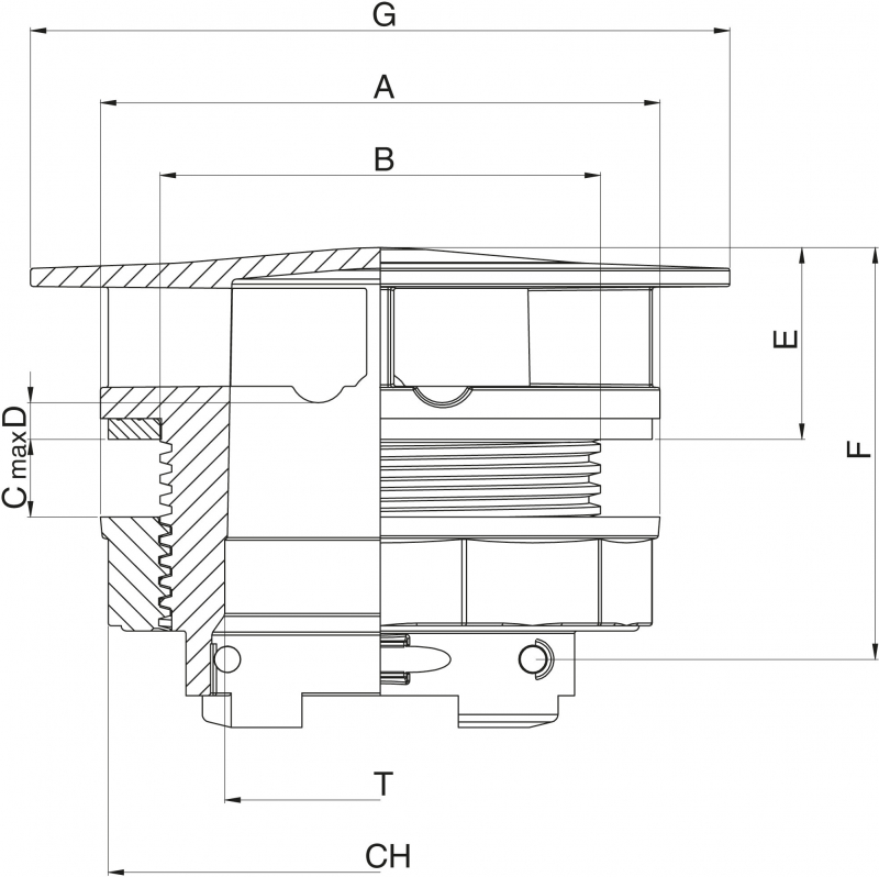Arag Anti-vortex intake with T7 | T9 fork coupling
