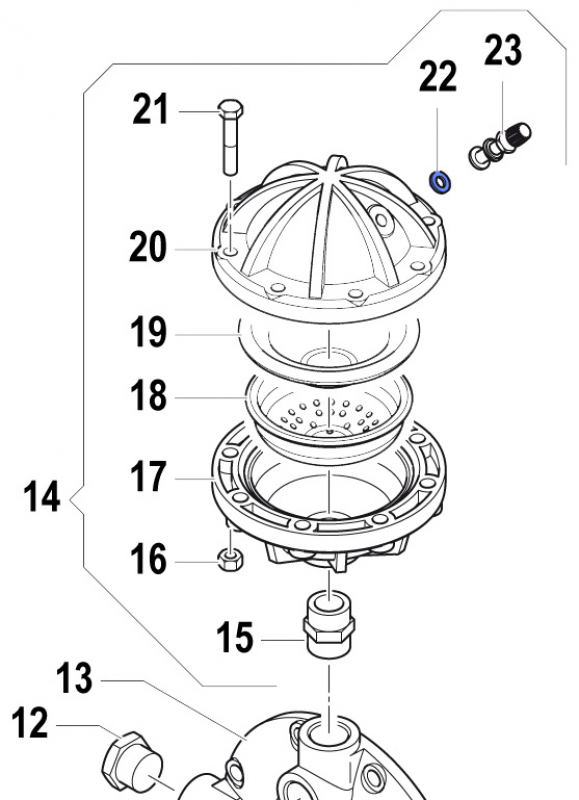 Gasket 1209003300 for Comet Pump APS 145
