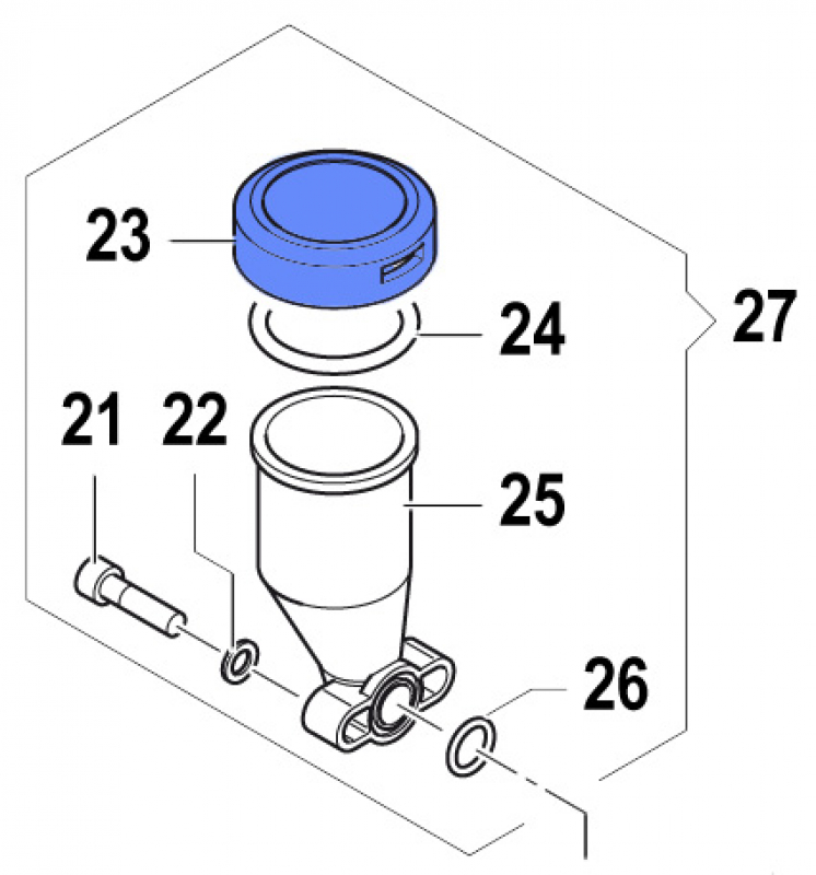Cover Volum. Compensator 0402014100 for Comet Pumps APS 51-61-71