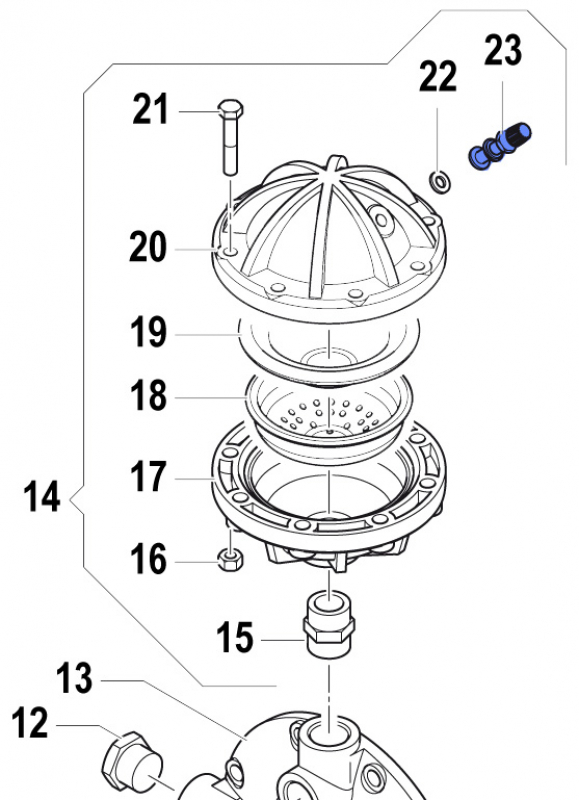 Luftventil 3610000300 für Comet Pumpe APS 145