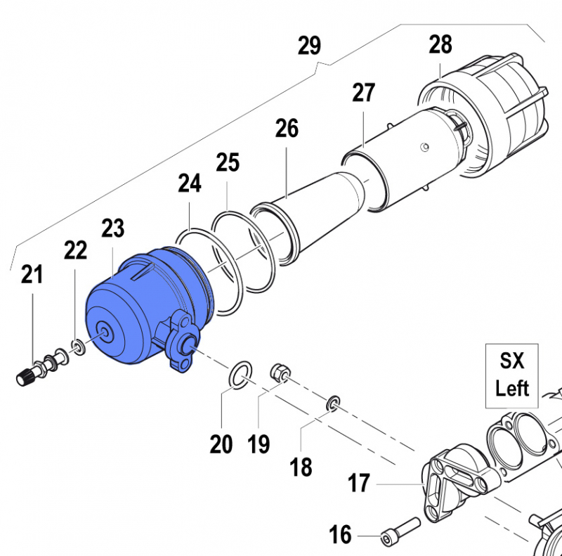 Druckspeicher 0003002600 für Comet Pumpe APS 96
