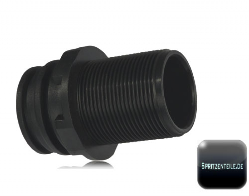 T-connection bulkhead with external thread